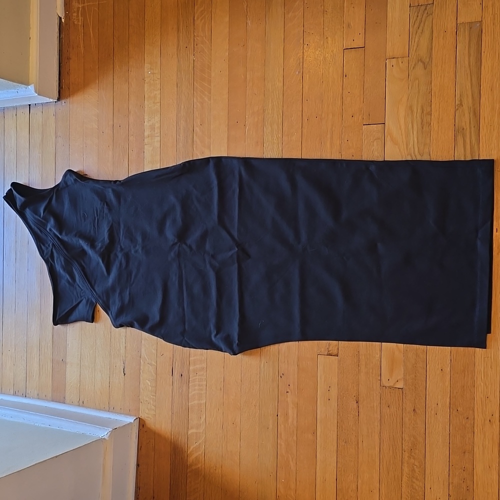 Socialite Black One Shoulder Side Cutout High Slit Maxi Dress, EUC, Women's XL